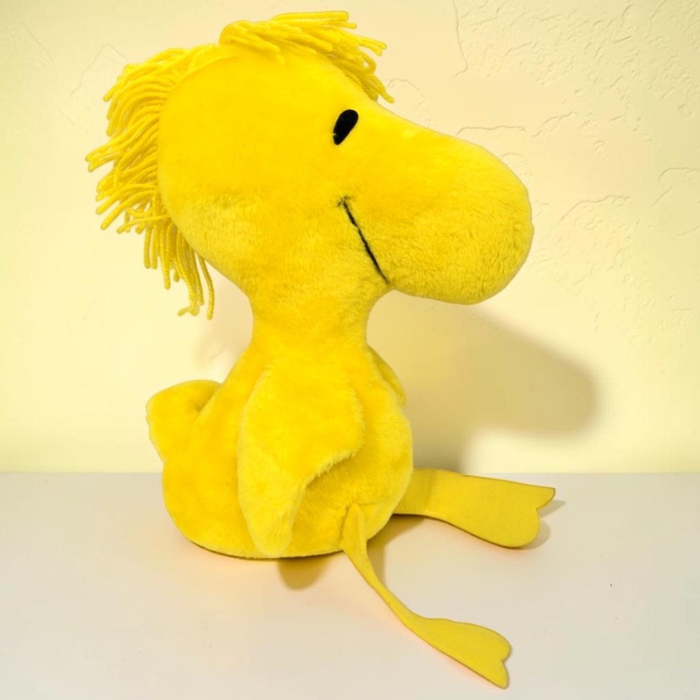 VTG 70's Knickerbocker Peanuts Woodstock Plush 14" Yellow Bird Stuffed Toy 1972
